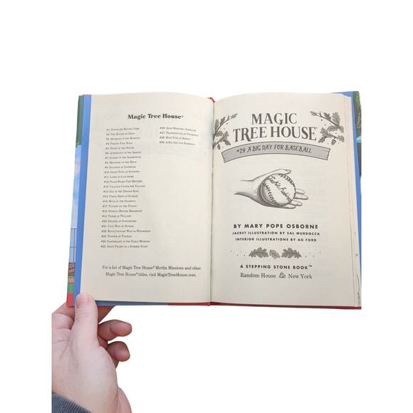 Magic Tree House Book 29 A Big Day for Baseball Mary P Osborne 2017 Hardcover - Picture 3 of 4